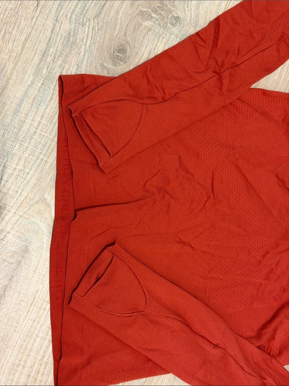 lululemon athletica Long Sleeve Crew Top - Rust